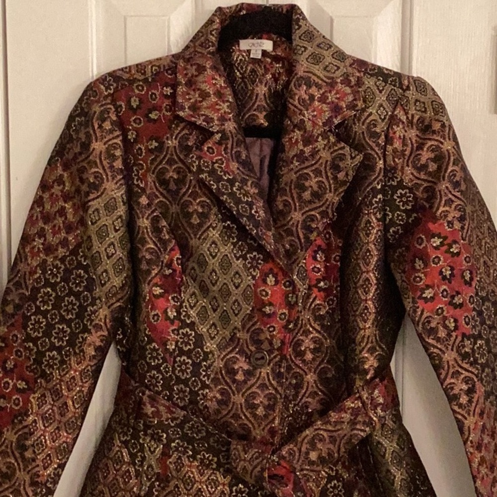 Cache Rare Vintage Multicolor Metallic Jacket - Picture 2 of 14